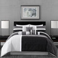 Chezmoi Collection Upland 7-Piece Quilted Patchwork Comforter Set