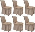 NICEEC Dining Room Chair Covers for Dining Chair Covers Set of 6