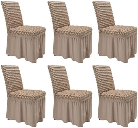 NICEEC Dining Room Chair Covers for Dining Chair Covers Set of 6