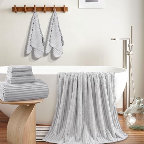 Extra Large Bath Towel Set 10 Piece, XL Bath Towels 35"x67" Oversized