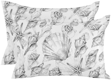 Outdoor Pillow Covers with Inserts,Summer Beach Starfish Waterproof