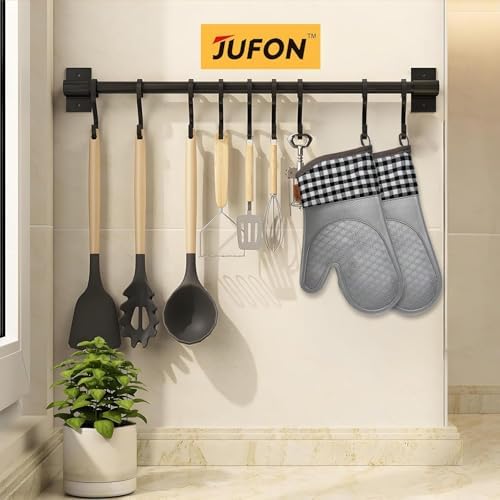 Silicone Oven Mitts,Silicone Oven Gloves Set,Oven Gloves with Quilted