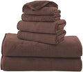 TENSTARS Luxury Silk Hemming Towel Set - Light Thin Quick Drying - 2