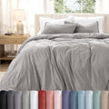Bare Home Washed Duvet Cover Set 1800 Ultra-Soft