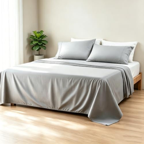 Cotton Flat Sheets Only, 600 TC 100% Cotton Flat Sheet Top Sheet Only