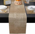 Table Runner and Placemats Set of 6 Beige Linen Table Runner with
