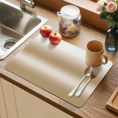 Placemats Set of 6 Vintage Brown Gradient Heat-Proof Water-Proof