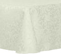 Ultimate Textile 60 x 102-Inch Oval Damask Tablecloth, Ivory, 10 Pack