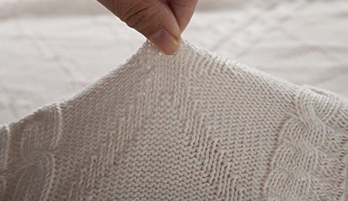 Home-organizer Tech 100-percent Cotton Cable Knitted Woven Soft Throw
