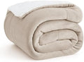Bedsure GentleSoft Sherpa Fleece Throw Blanket for Couch, Non-Heated