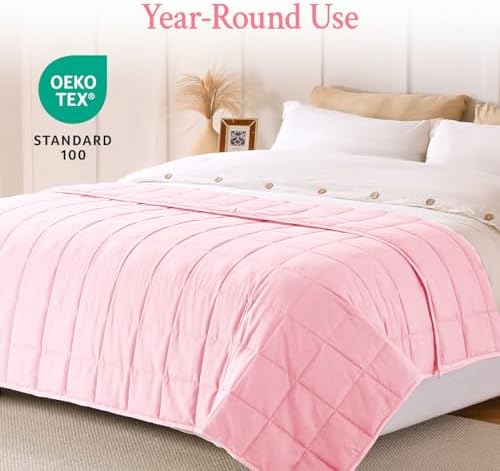 Topblan Cooling Weighted Blanket for Adults, 20 lbs 60 x 80 Queen Size