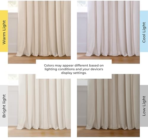HPD Half Price Drapes Signature Velvet Thermal Blackout Curtains for