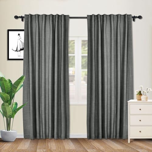 cololeaf 120 Inches Long Blackout Curtains for Bedroom High Ceiling