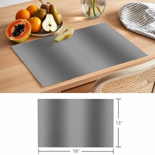 Gray Gradient Placemats Set of 8, Abstract Texture Modern Simple