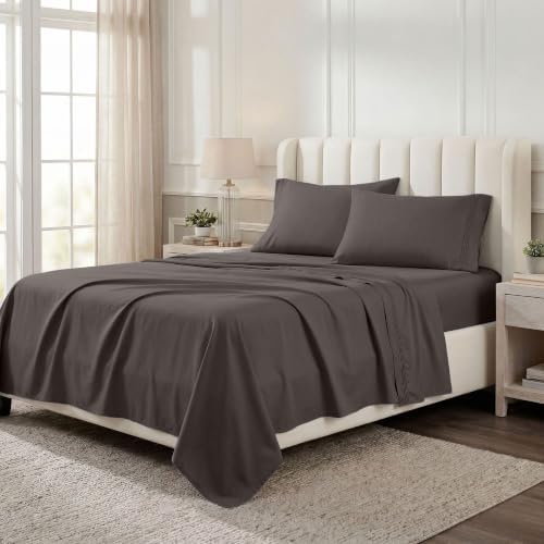 SUPERIOR Egyptian Cotton 4 Piece Sheet Set, 1000 Thread Count, Modern