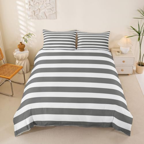 Feelyou Kids Boys Girls Gray Duvet Cover King Size