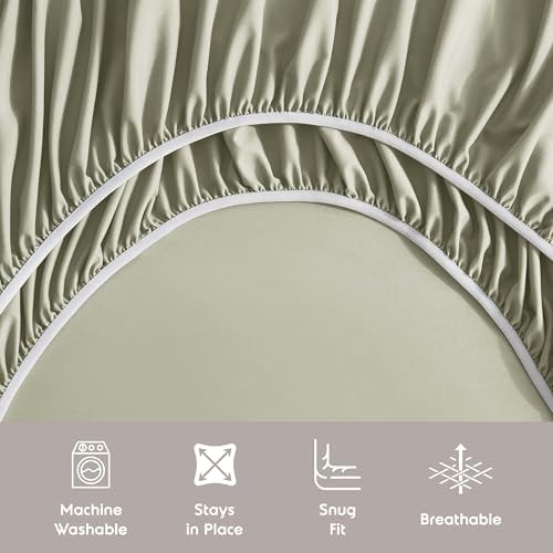 Nestl Extra Deep Twin XL Sheet Set - 4 Piece Breathable & Cooling