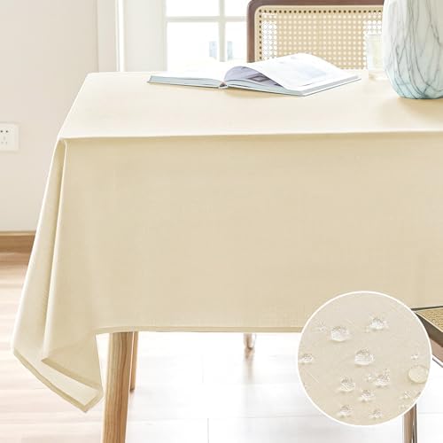 AUSSPVOCT Textured Table Cloth Rectangle 52x70 Inch for Home Kitchen