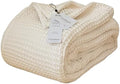 Waffle Blankets (Natural, California King 95x126 inch)