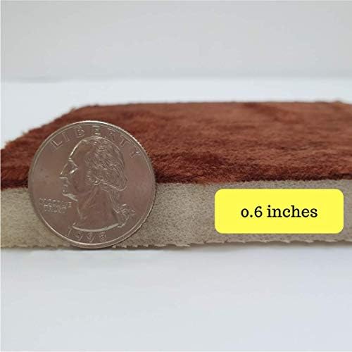 Macro Giant Memory Foam Bath Mat, Brown Color, Set of 4, 23" x 15.5" x