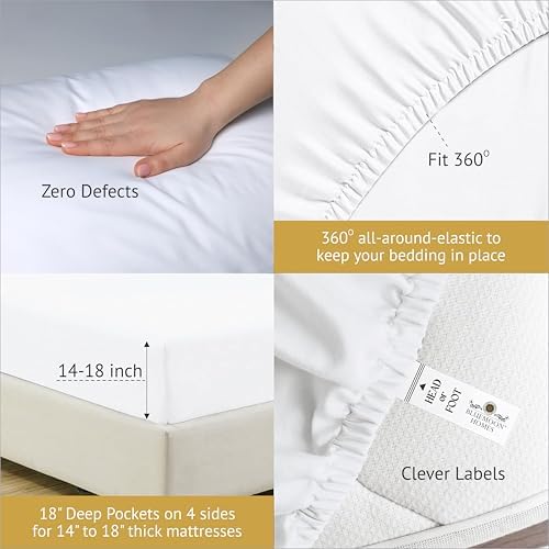 100% Egyptian Cotton 1000 Series High Thread Count Sheets Full Size