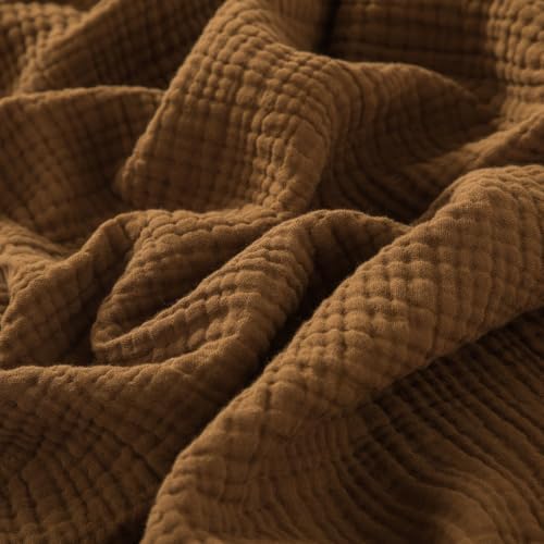 Cotton Muslin Throw Blanket, Vintage Indoor and Outdoor Use