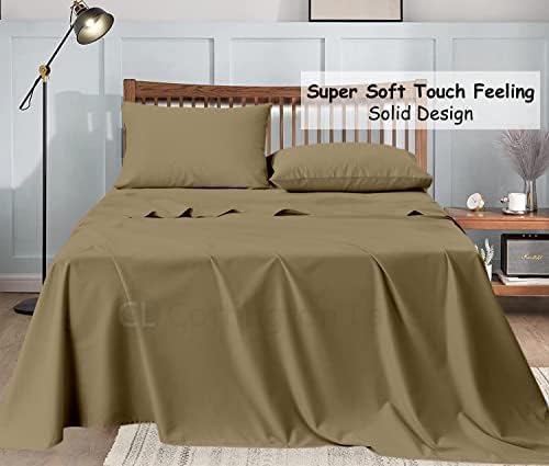 Cottington Lane Full Size Sheet Set, 100% Cotton Cooling Sheets Fits