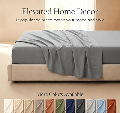 Flat Sheet Only-Luxury Brushed Microfiber Bed Top Sheet,Wrinkle, Fade