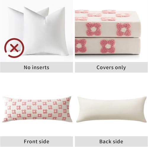 EMEMA Decorative Throw Pillow Covers Daisy Sun Flower Jacquard