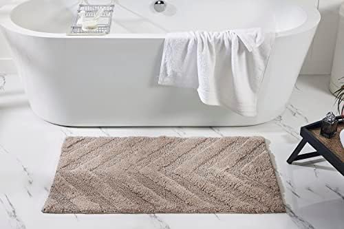 Better Trends 4 Piece Bathroom Rug Set 100% Cotton Non-Slip Washable