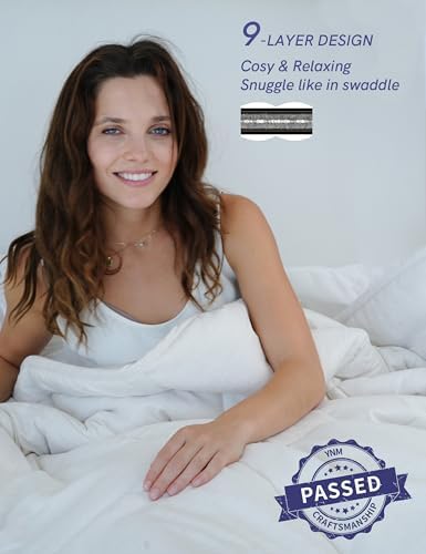 YnM Weighted Blanket Queen 15lbs, The Heavy Oversized Weighted