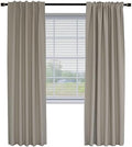 Fcosie Blackout Curtains 72 inches Long 2-in-1 Hanging Style Curtain