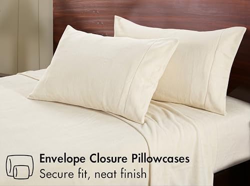 RUVANTI Ultra Soft Fleece Sheets, 4 PCS, Full Size Sheets Set, Ivory