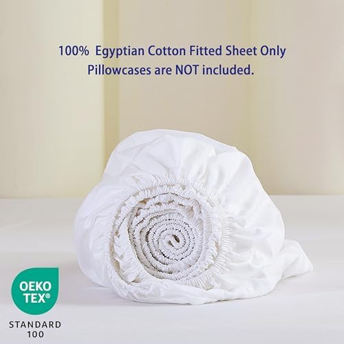 100% Egyptian Cotton Fitted Sheet California King, 600 Thread Count