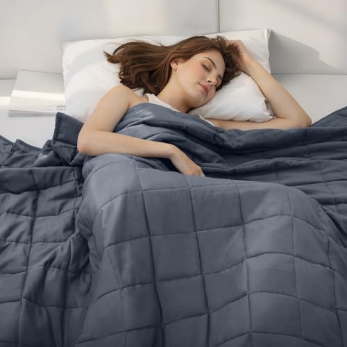 Weighted Idea Weighted Blanket for Adults (Dark Grey,48"x72",15lbs)