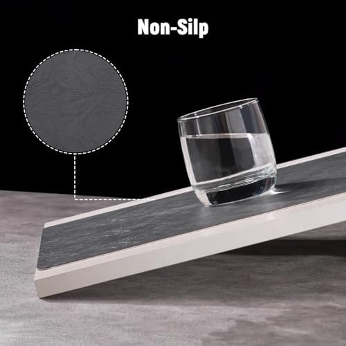 Vinyl Placemats Set of 4, Dual Sided Place Mats with Drink Coasters