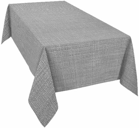 Grey Burlap Texture Tablecloth Rectangle Table Cloth 60x120