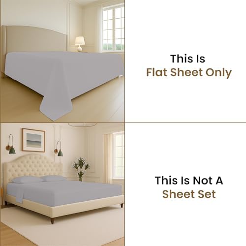 SGI bedding 132" W x 120" L 1Pc Alaskan King Flat Sheet Only - 600