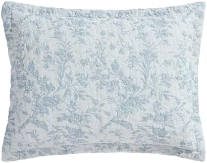 Laura Ashley - Soft & Lightweight Queen Quilt with Matching Shams