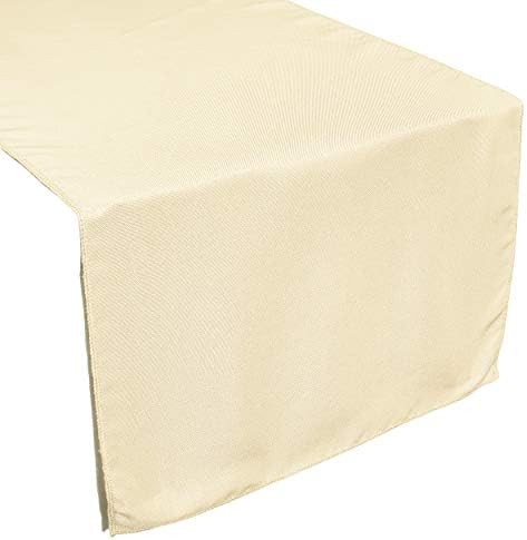 TableLinensforLess 6 Pack 13 x 108 inch Sand Polyester Table Runner