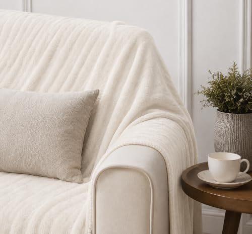 Thomasville Super Soft Plush Throw Blanket, 50"x70", Oversized Cozy