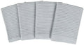 Mrs. Anderson's Baking Cotton Bar Mop Dish Cloths Set of 4, Gray, 12 x