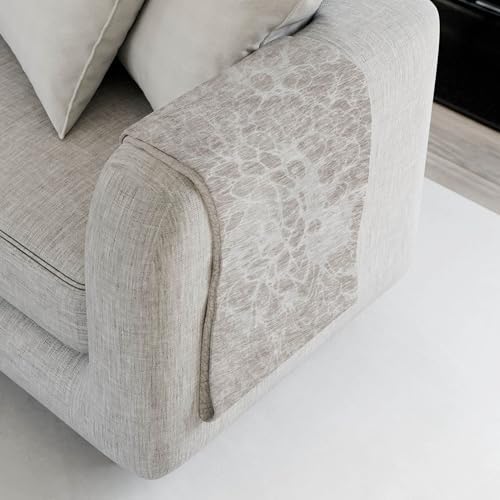 Addison Rugs ASB653 Taupe 50" x 70" Oversized Sherpa Throw Blanket