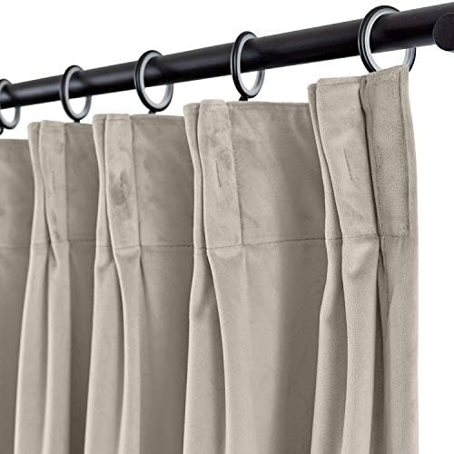 cololeaf Blackout Curtains Extra Wide Panels 120" W x 84" L Velvet