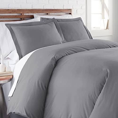 Southshore Fine Living Full/Queen Duvet Cover w/ 2 Pillow Shams Steel