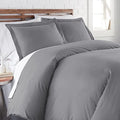 Southshore Fine Living Full/Queen Duvet Cover w/ 2 Pillow Shams Steel