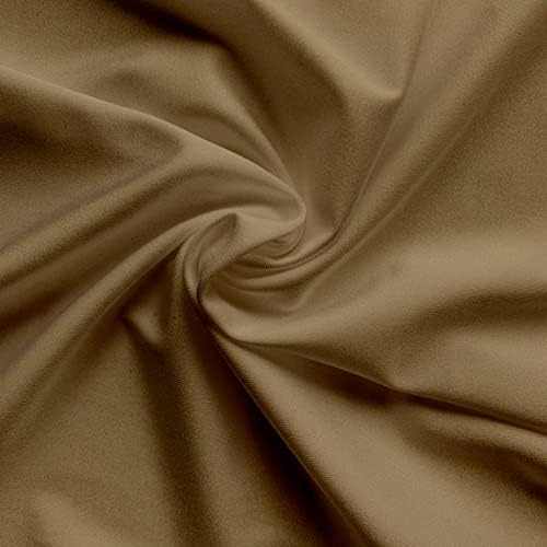 SKY BEDDINGS Short Queen Sheets Set (60 x 75), 1800 Ultra-Soft, Taupe