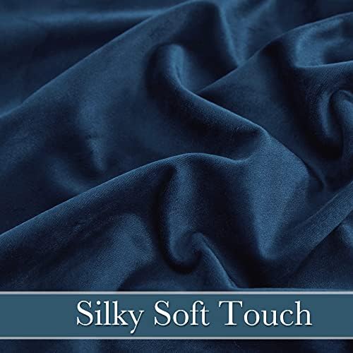 RYB HOME Velvet Curtains 120 inches Long, Extra Long High Ceiling