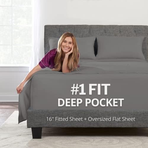 Deep Pocket Twin XL Bed Sheets – 3-Piece Includes: Real 16” Inch Extra