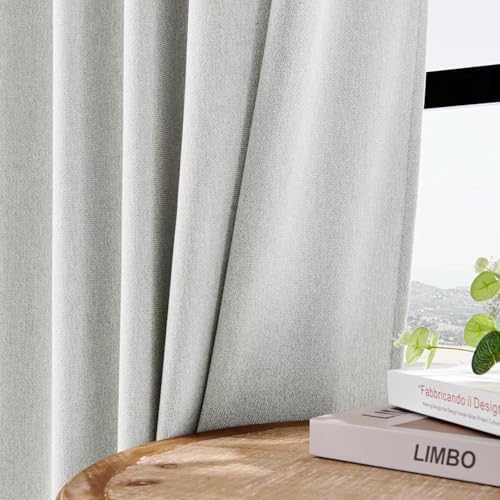 Joydeco Light Filtering Curtains 108 Inches Long for Bedroom Living